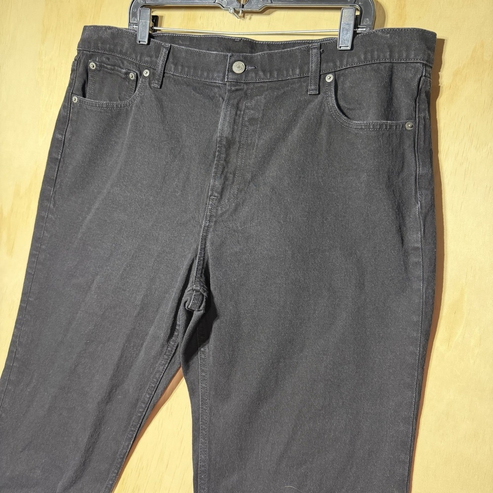 Gap 90s Straight High Rise Jeans‎ Womens 35R Black Denim Mom Jeans Vintage Fit